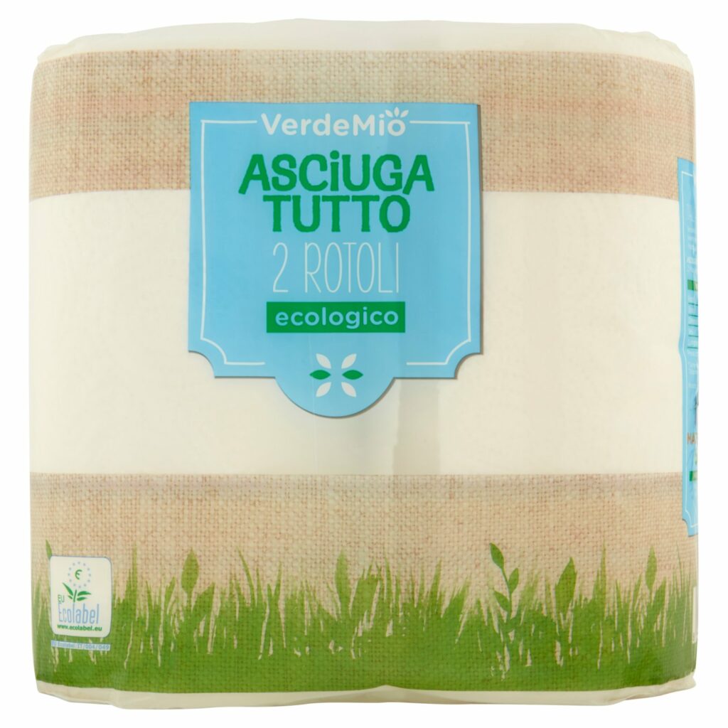 VerdeMio Asciuga Tutto ecologico 2 Rotoli