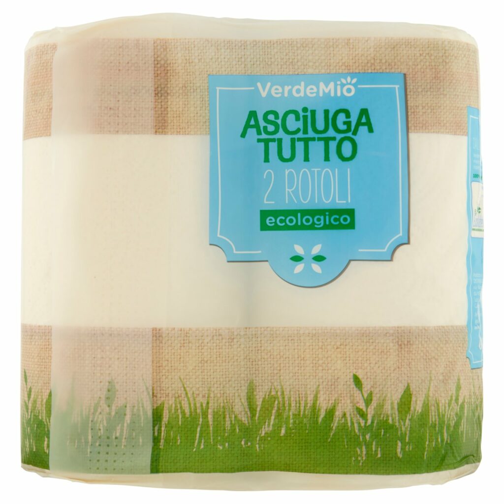 VerdeMio Asciuga Tutto ecologico 2 Rotoli