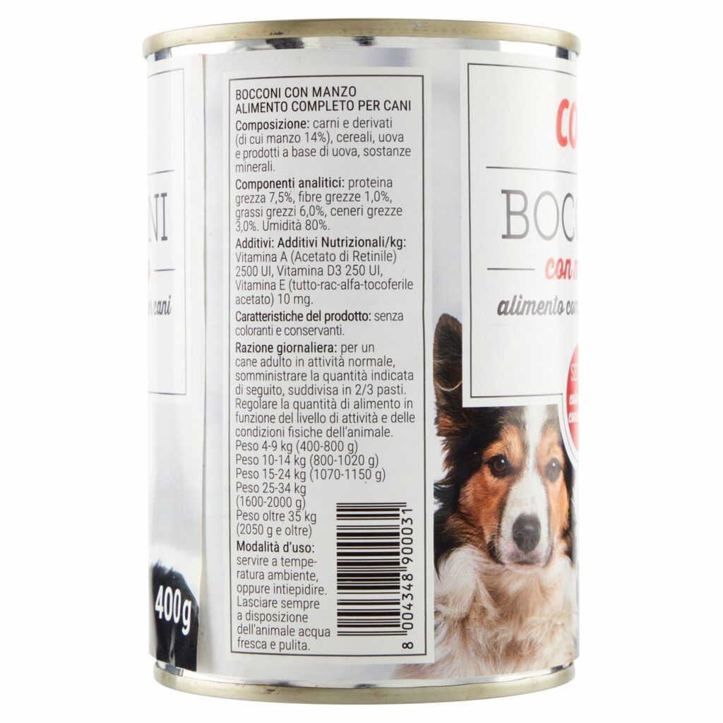 Coal Bocconi con manzo 400 g