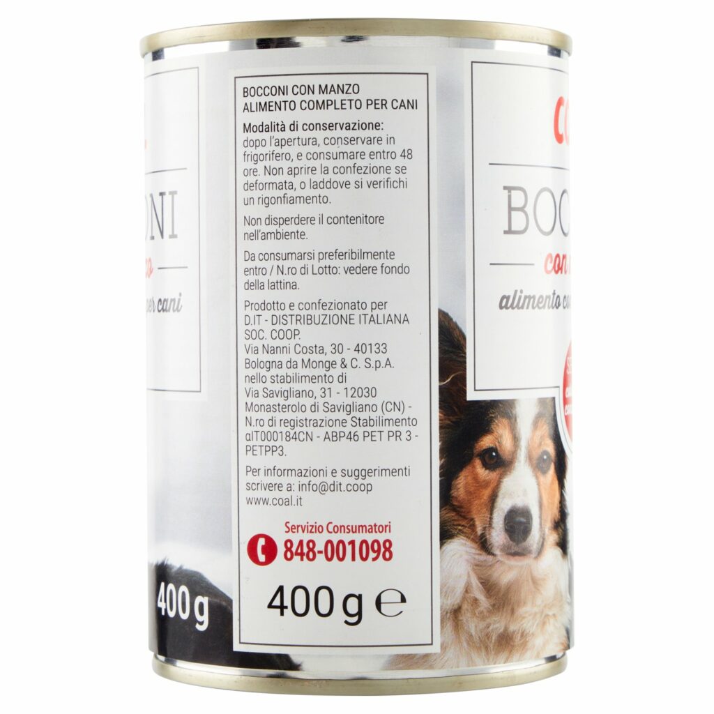 Coal Bocconi con manzo 400 g