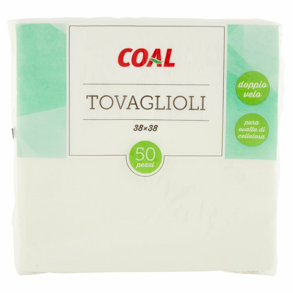 Coal Tovaglioli 38x38 50 pz