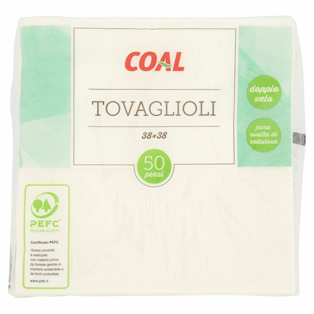 Coal Tovaglioli 38x38 50 pz