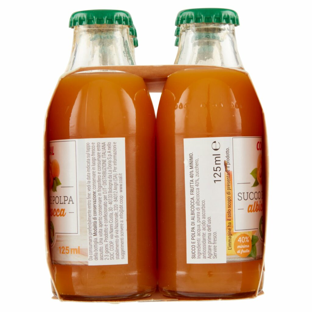 Coal Succo e Polpa albicocca 6 x 125 ml