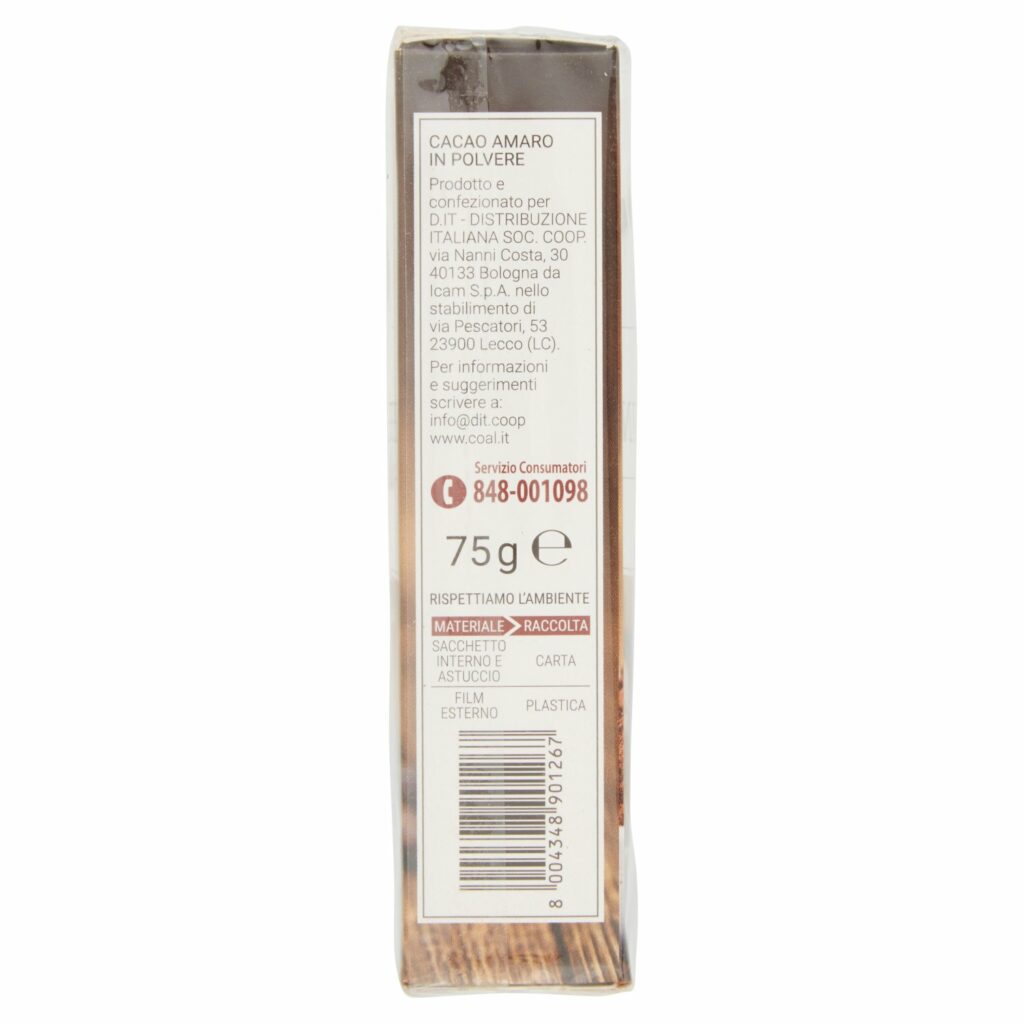 Coal Cacao in Polvere amaro 75 g