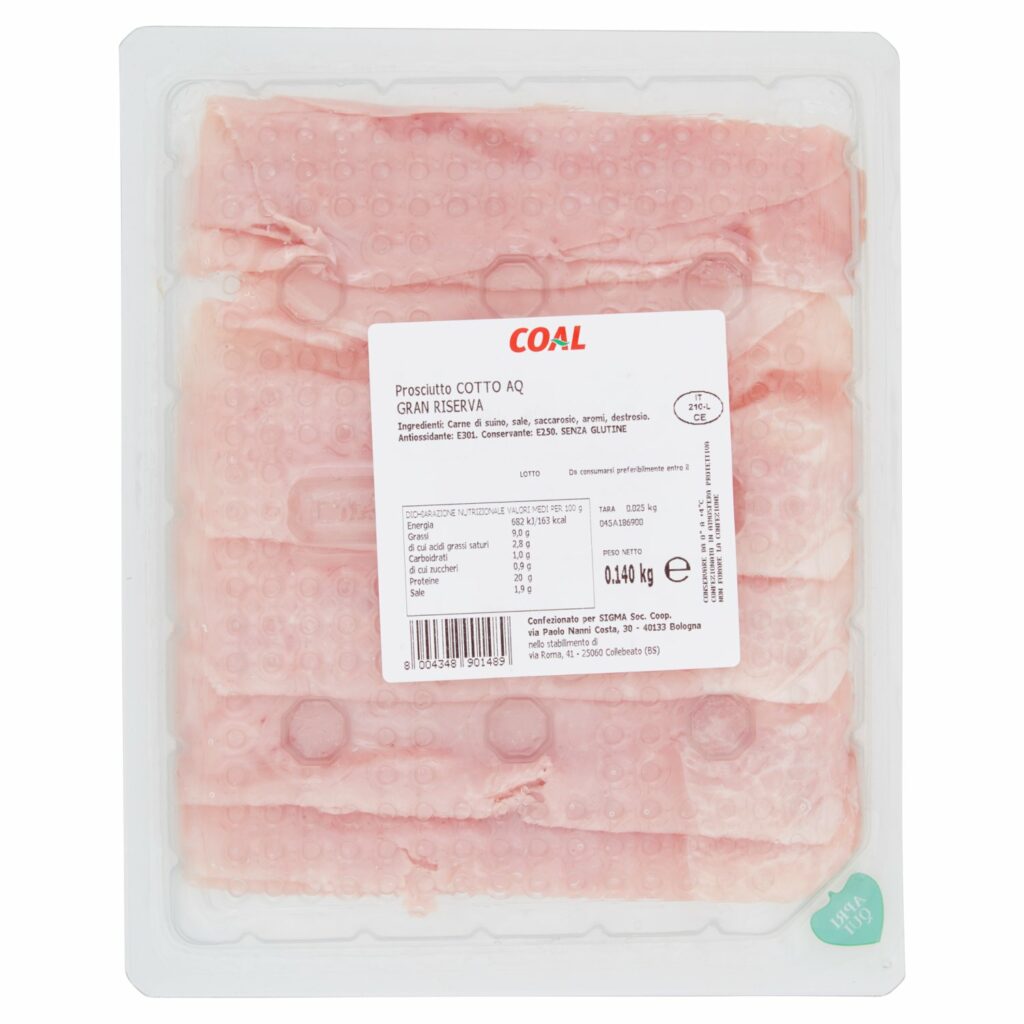 Coal Prosciutto cotto AQ Gran Riserva 0,140 kg