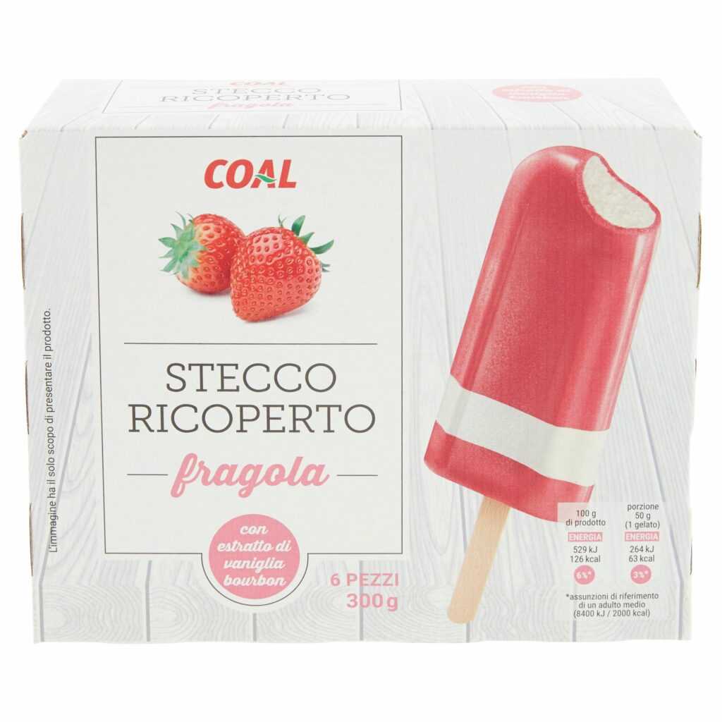 Coal Stecco Ricoperto fragola 6 x 50 g