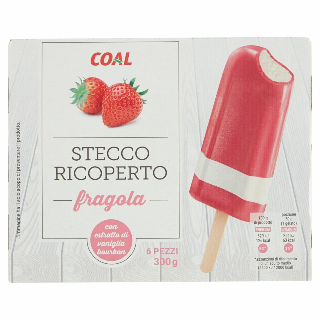 Coal Stecco Ricoperto fragola 6 x 50 g
