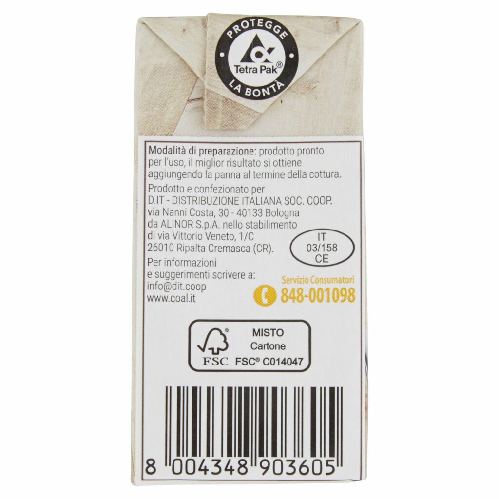 Coal Panna da Cucina U.H.T. a lunga conservazione 200 ml