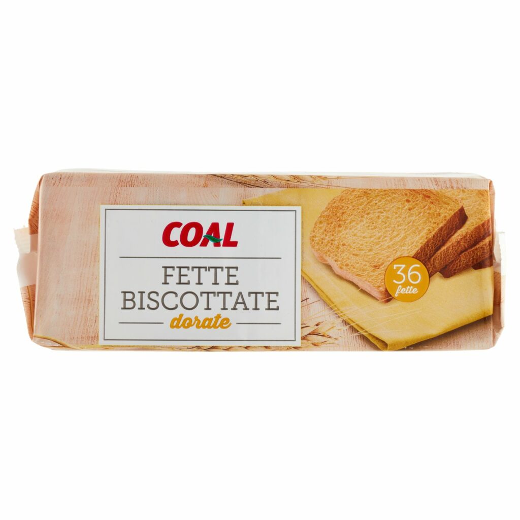 Coal Fette Biscottate dorate 36 fette 9 Confezioni 320 g