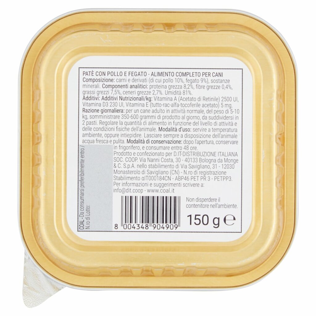 Coal Patè con pollo e fegato 150 g