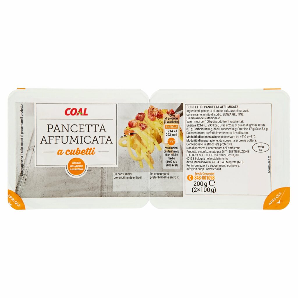 Coal Pancetta Affumicata a cubetti 2 x 100 g