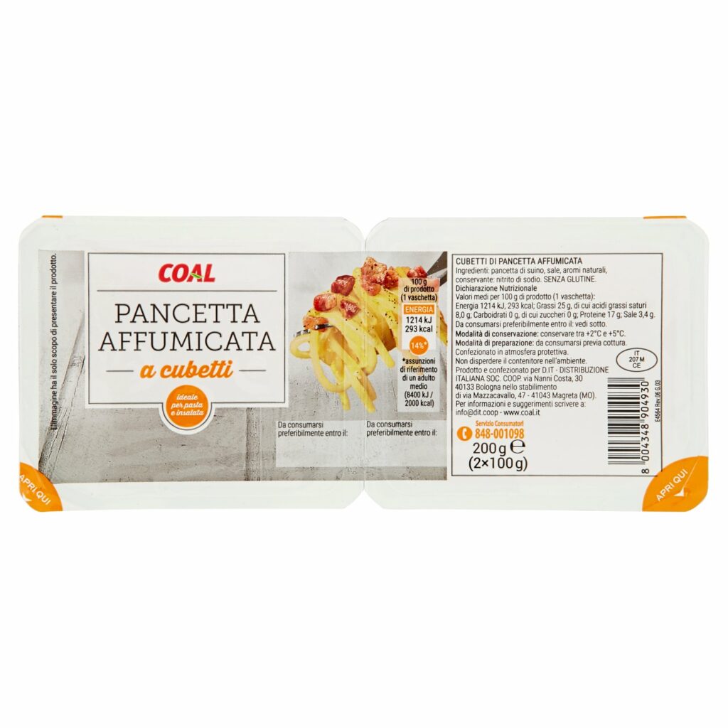Coal Pancetta Affumicata a cubetti 2 x 100 g