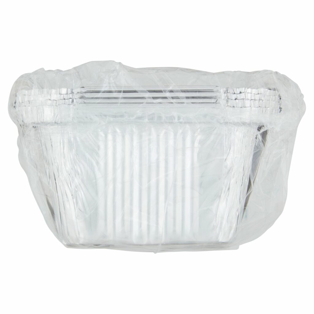 Coal Vaschette Alluminio con coperchio 2 porzioni 4 pz