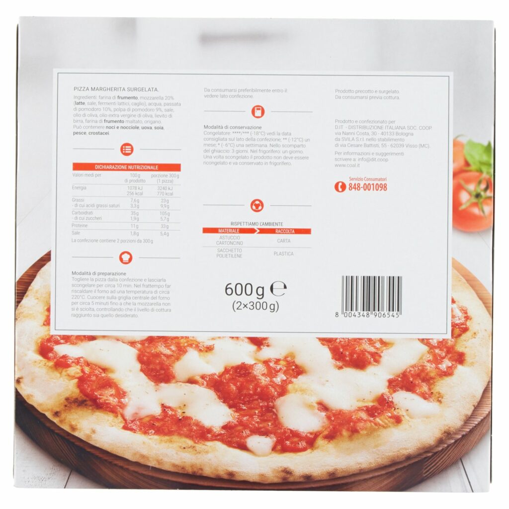 Coal Pizza Margherita surgelata 2 x 300 g