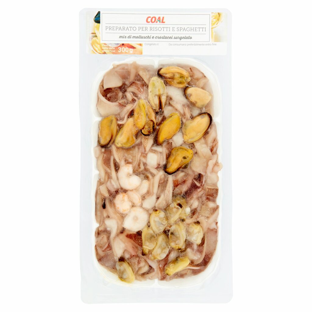 Coal Preparato per Risotti e Spaghetti mix di molluschi e crostacei surgelato 300 g