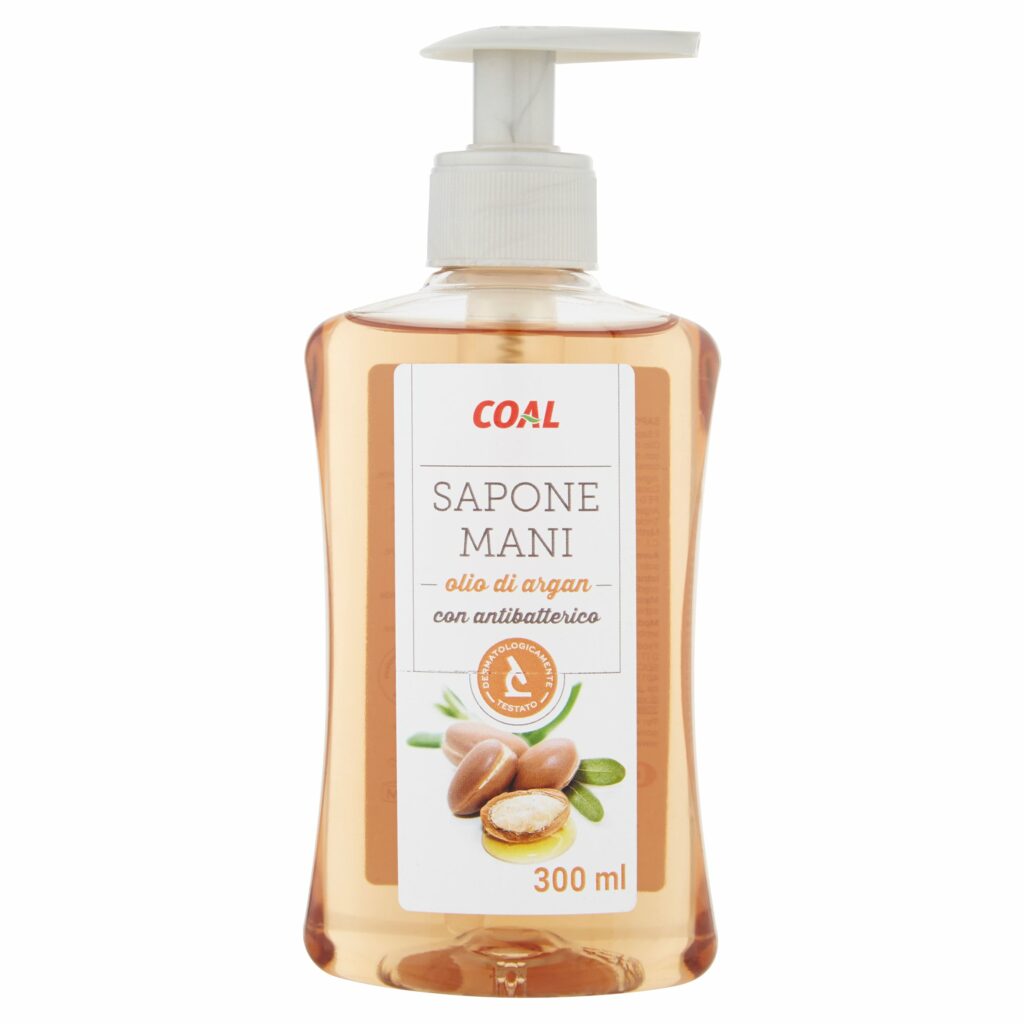 Coal Sapone Mani olio di argan con antibatterico 300 ml