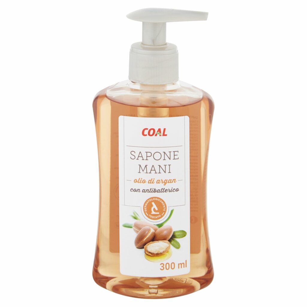 Coal Sapone Mani olio di argan con antibatterico 300 ml