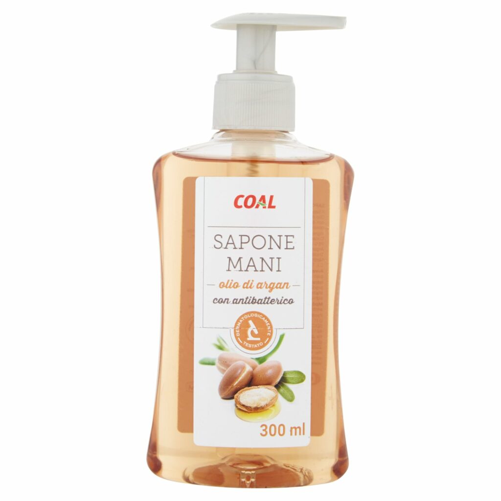 Coal Sapone Mani olio di argan con antibatterico 300 ml