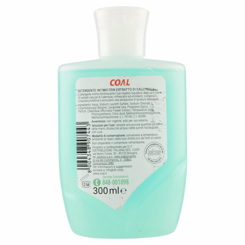 Coal Detergente Intimo con estratto di calendula rinfrescante 300 ml