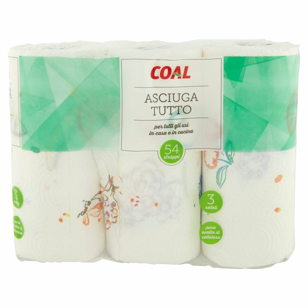 Coal Asciuga Tutto 54 Strappi 3 Rotoli
