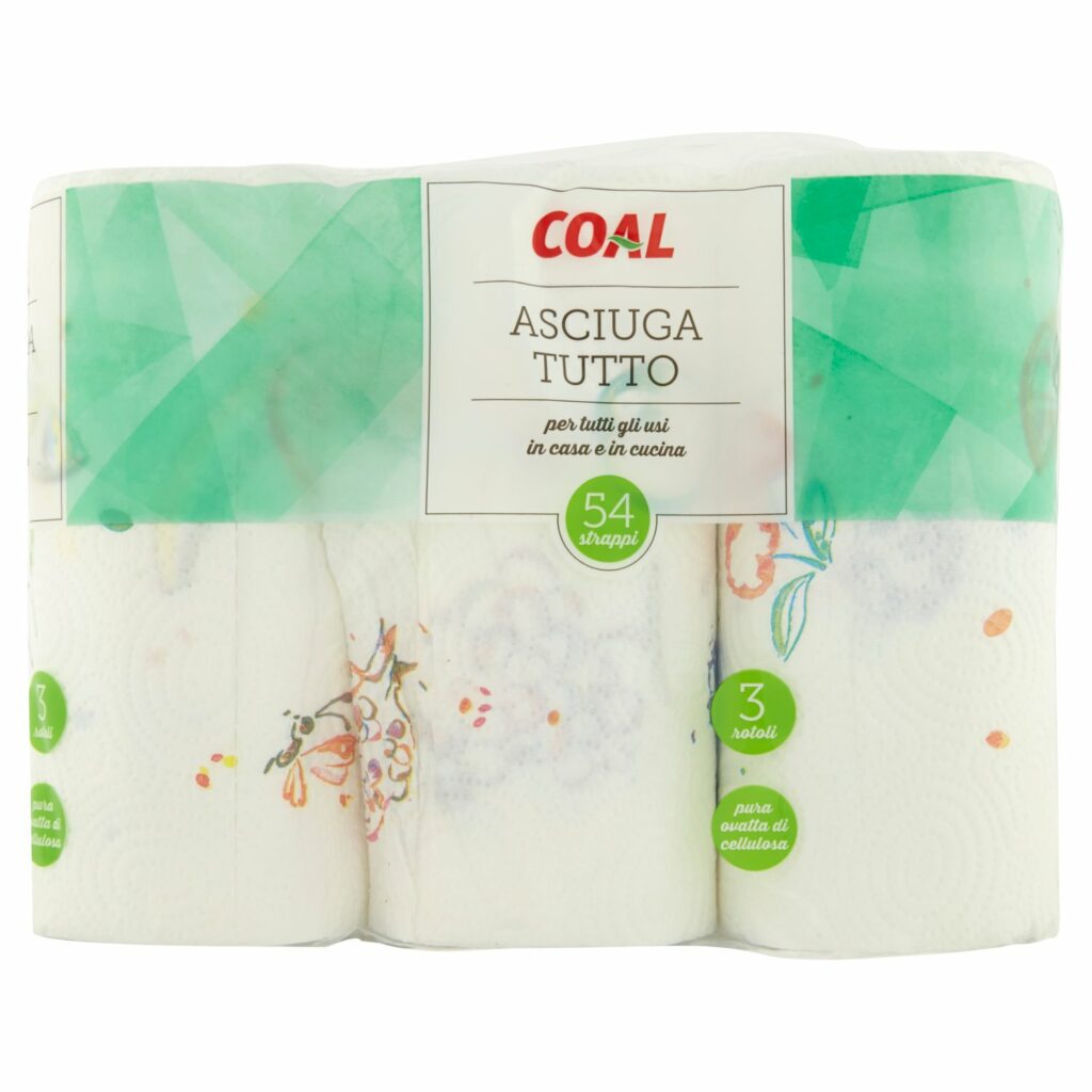 Coal Asciuga Tutto 54 Strappi 3 Rotoli