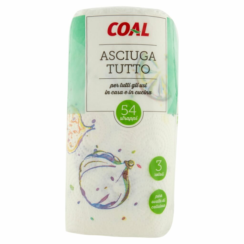 Coal Asciuga Tutto 54 Strappi 3 Rotoli