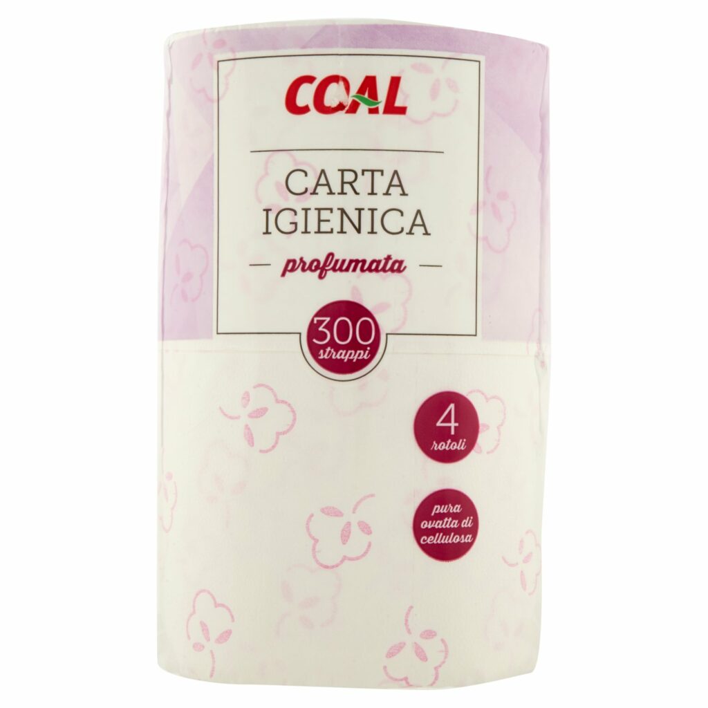 Coal Carta Igienica profumata 300 strappi 4 rotoli