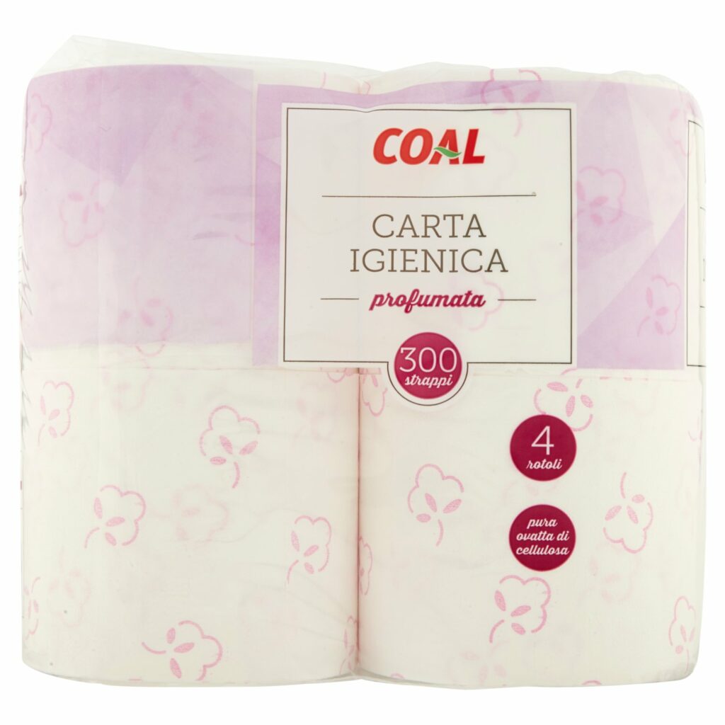 Coal Carta Igienica profumata 300 strappi 4 rotoli