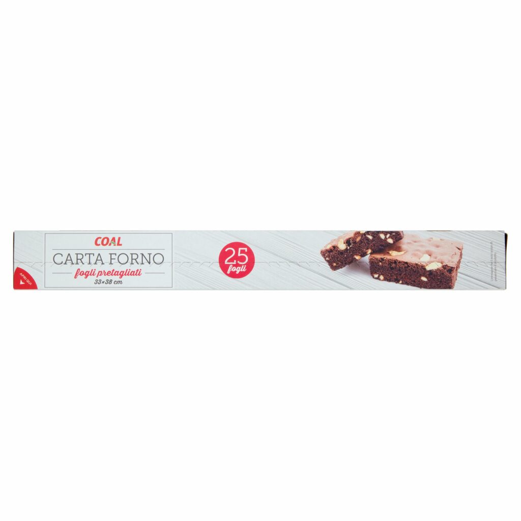 Coal Carta Forno fogli pretagliati 33x38 cm 25 pz
