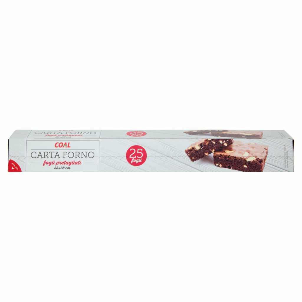 Coal Carta Forno fogli pretagliati 33x38 cm 25 pz