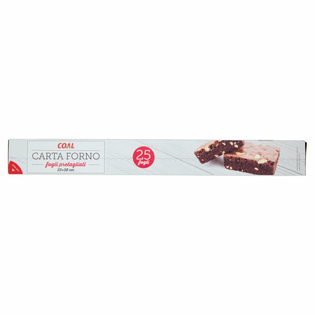 Coal Carta Forno fogli pretagliati 33x38 cm 25 pz