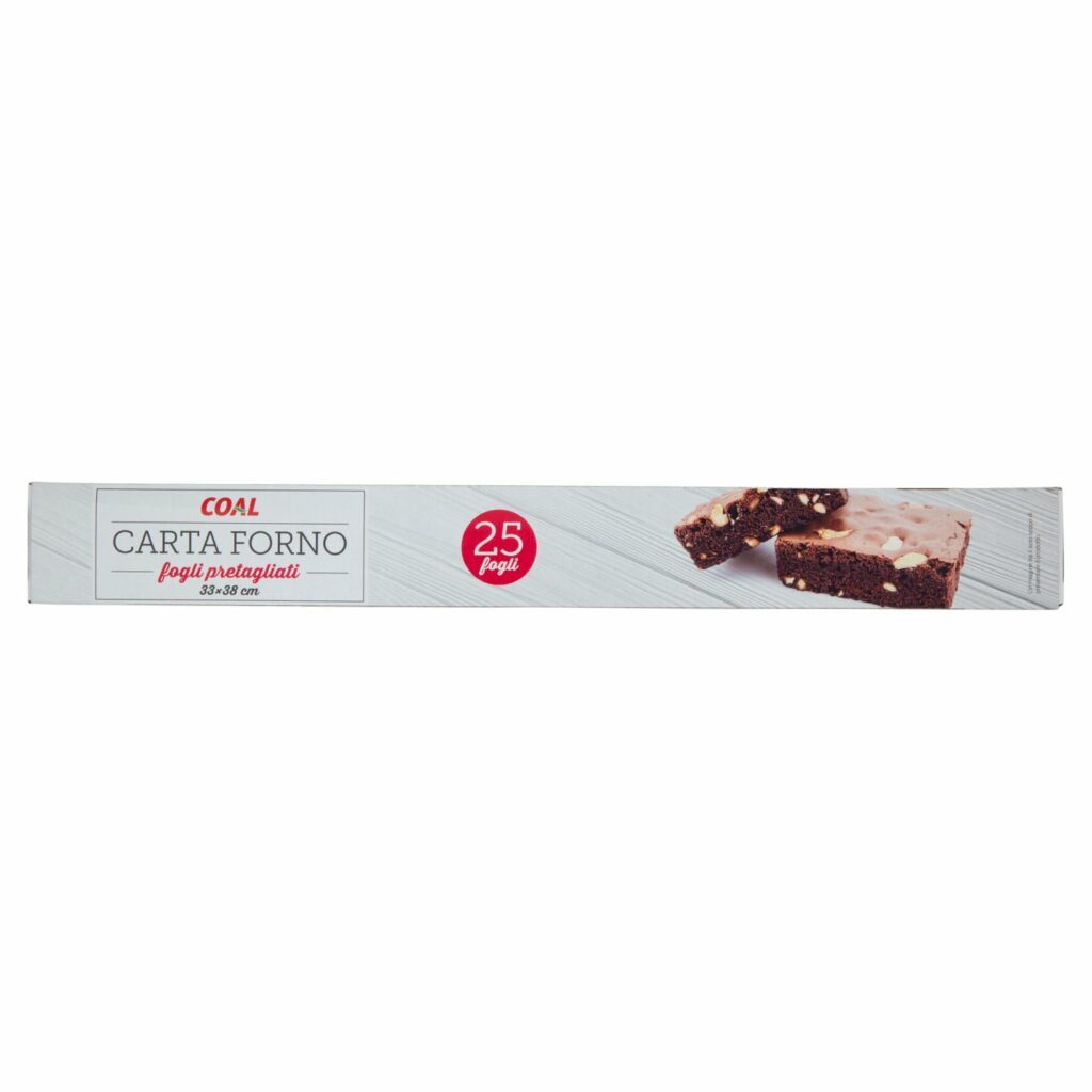Coal Carta Forno fogli pretagliati 33x38 cm 25 pz