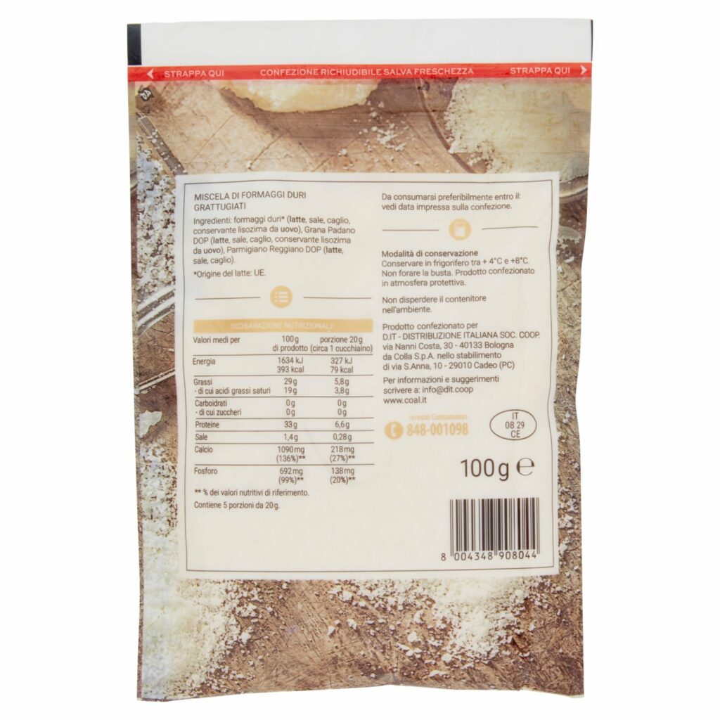 Coal Gran Misto Formaggio grattugiato 100 g