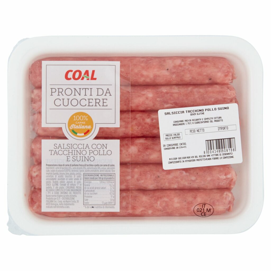Coal Salsiccia con Tacchino Pollo e Suino 0,430 kg