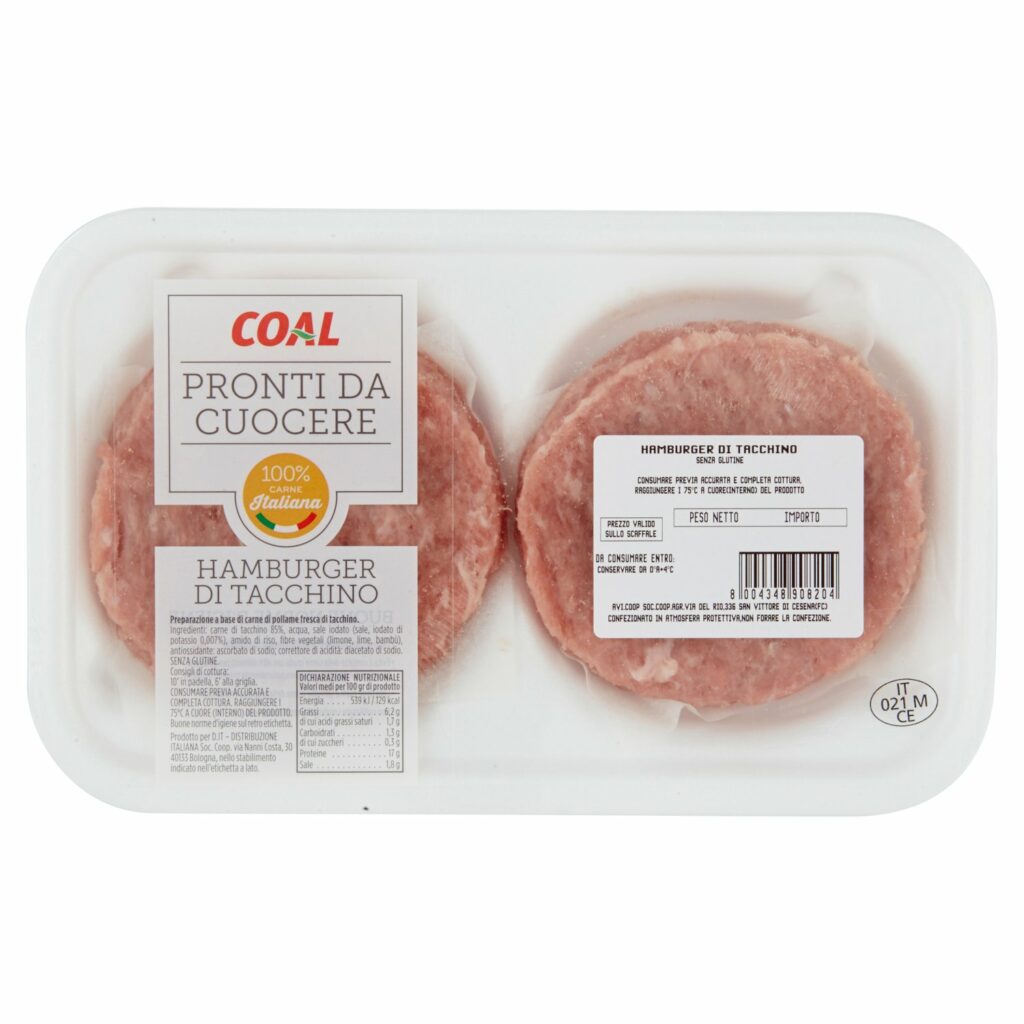 Coal Hamburger di Tacchino 0,200 kg