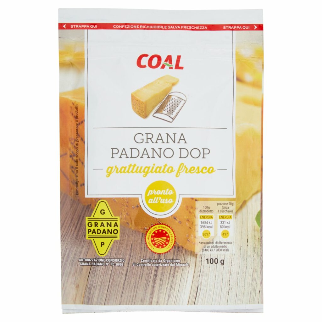 Coal Grana Padano DOP grattugiato fresco 100 g