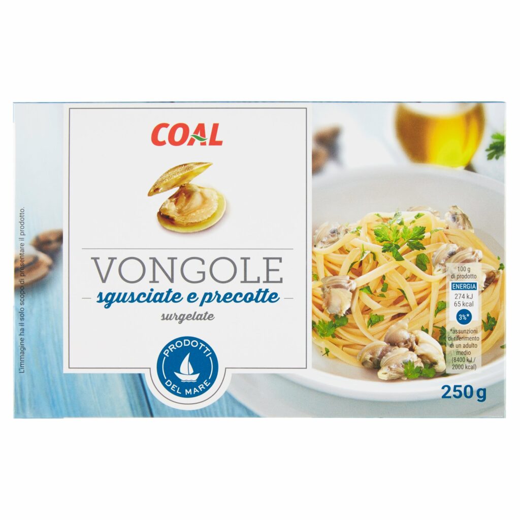 Coal Vongole sgusciate e precotte surgelate 250 g