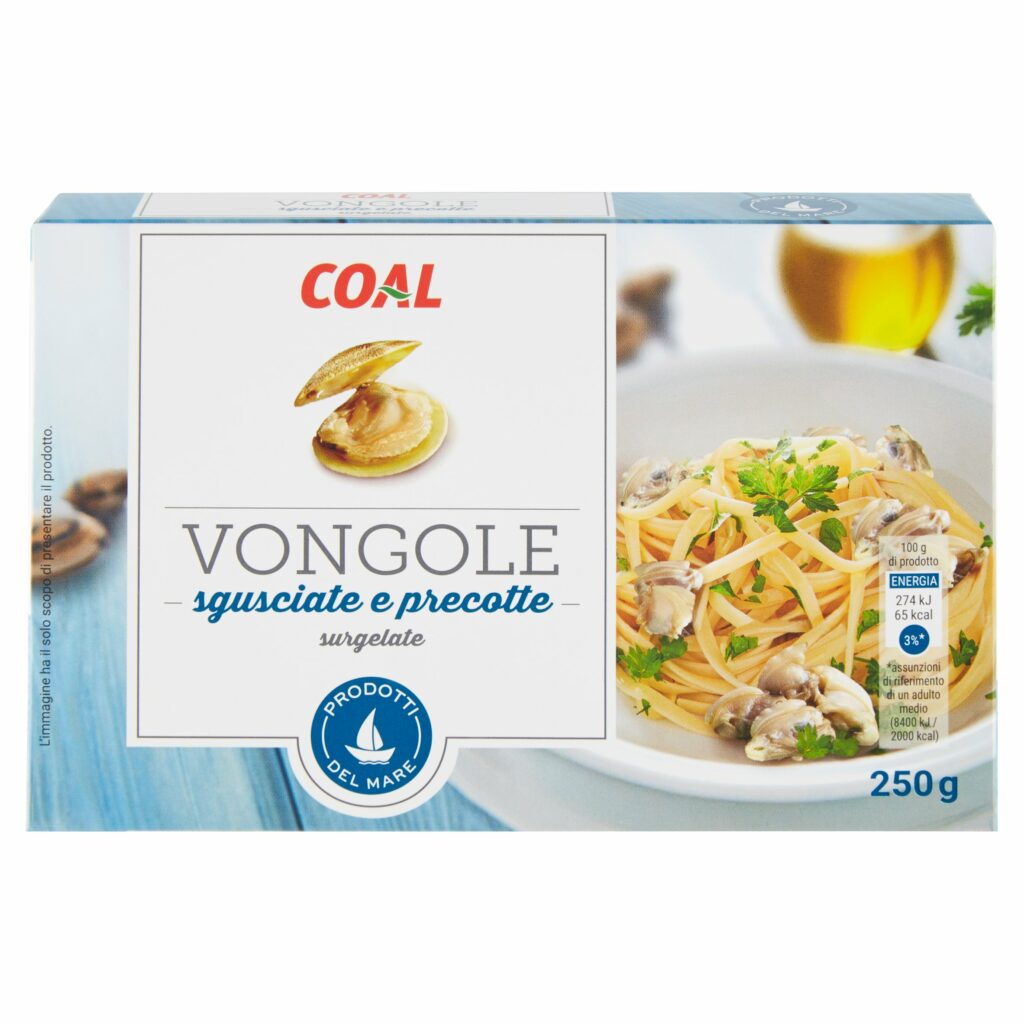 Coal Vongole sgusciate e precotte surgelate 250 g