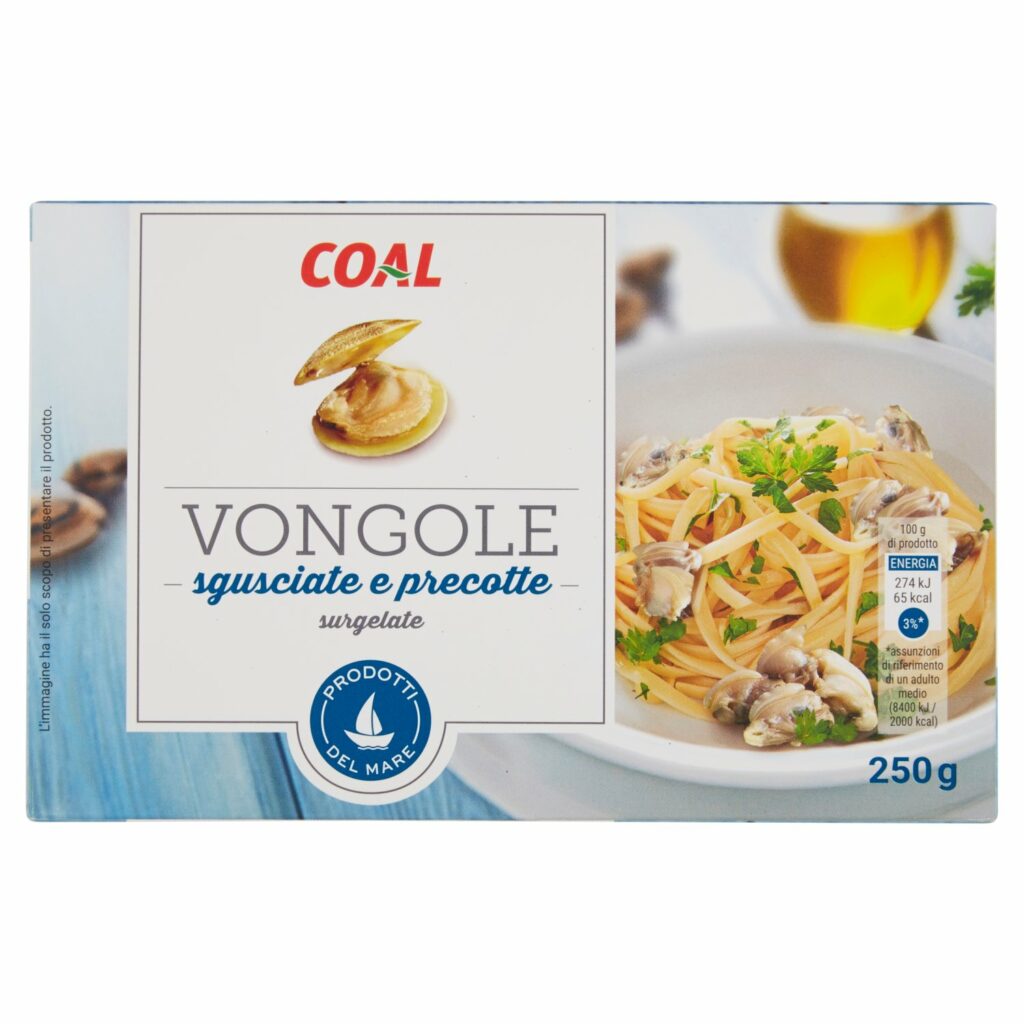 Coal Vongole sgusciate e precotte surgelate 250 g