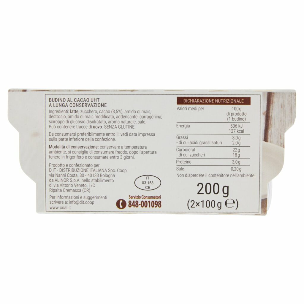 Coal Budino cacao 2 x 100 g