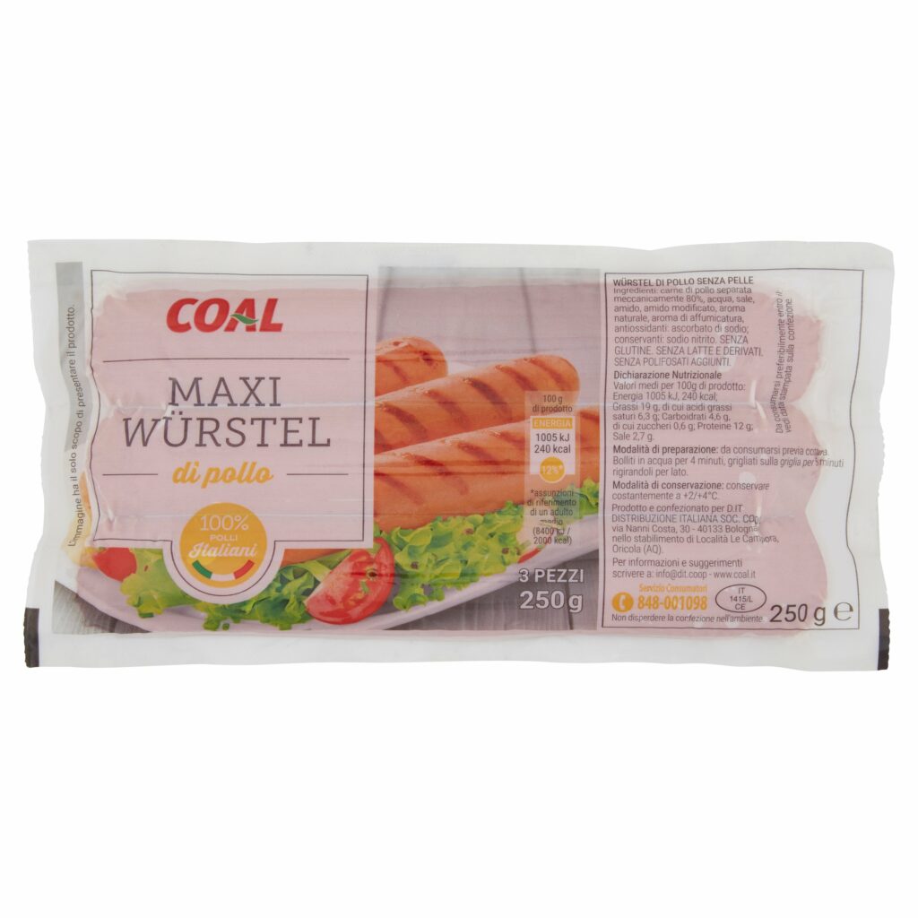 Coal Maxi Würstel di pollo 250 g