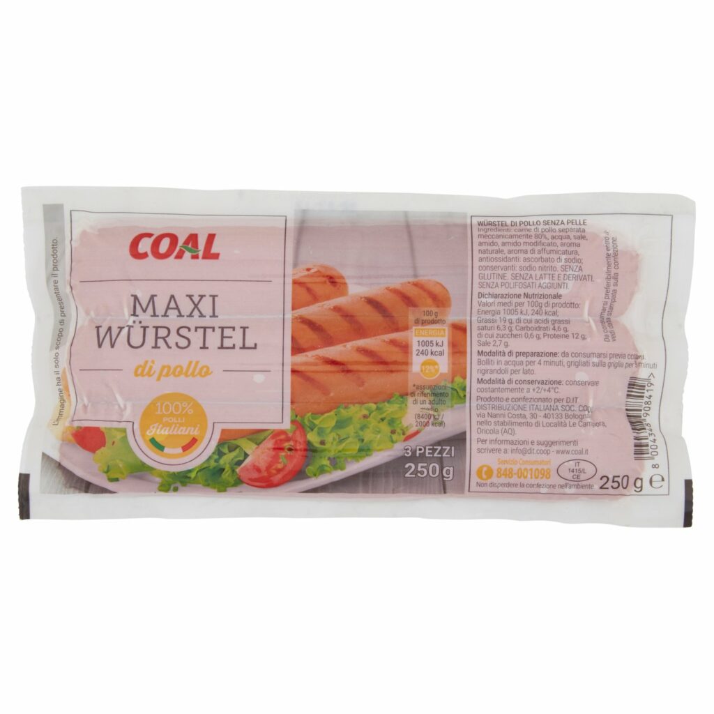Coal Maxi Würstel di pollo 250 g