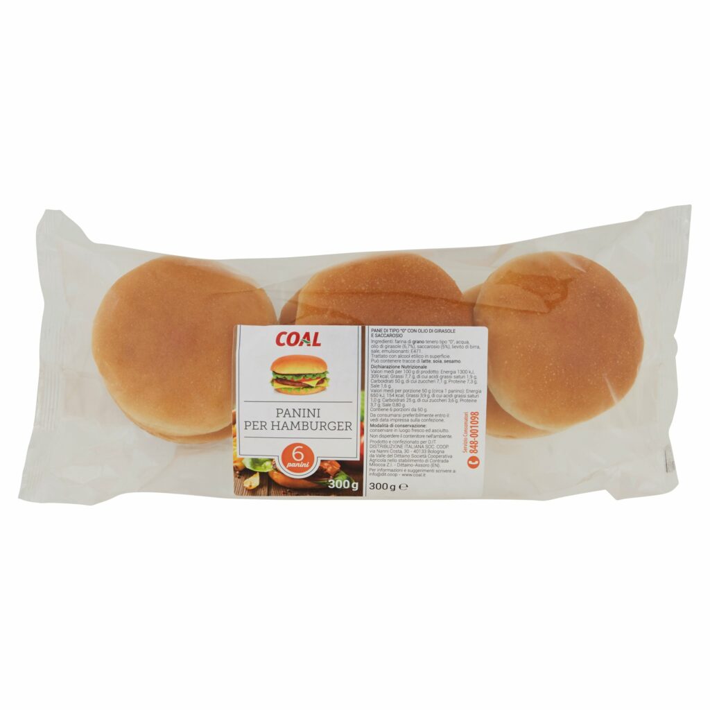 Coal Panini per Hamburger 6 panini 300 g