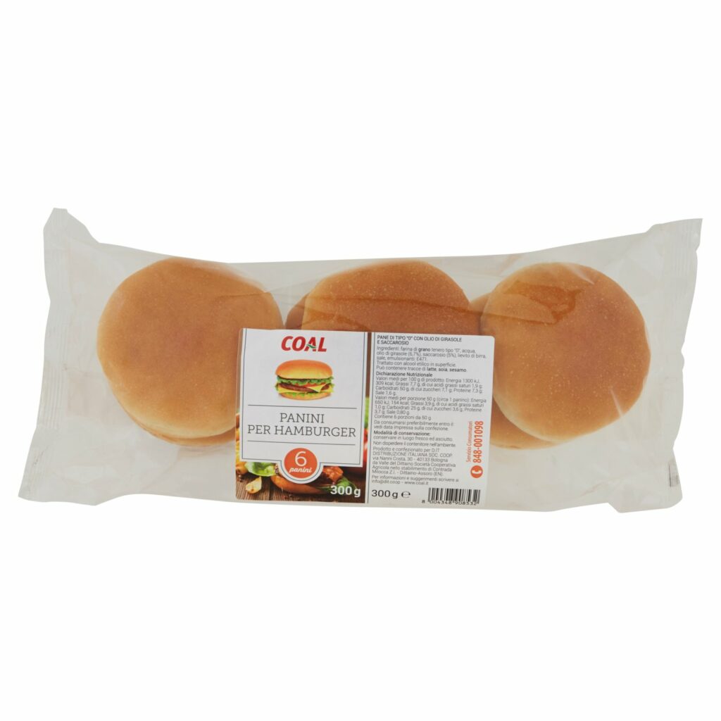 Coal Panini per Hamburger 6 panini 300 g