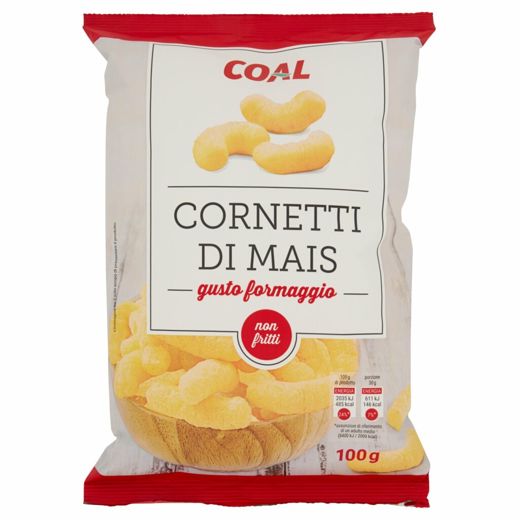 Coal Cornetti di Mais gusto formaggio 100 g