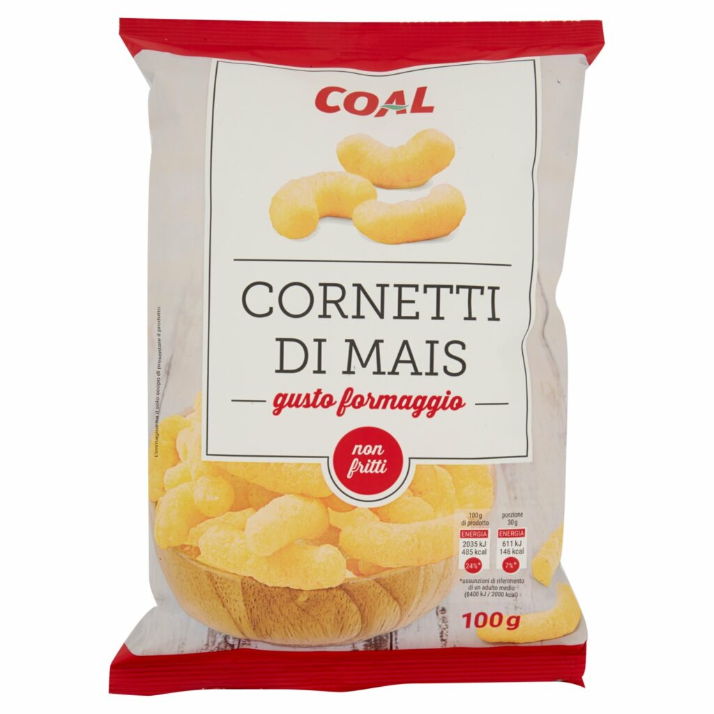 Coal Cornetti di Mais gusto formaggio 100 g