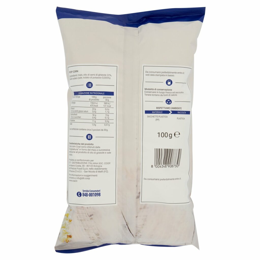 Coal Pop Corn 100 g