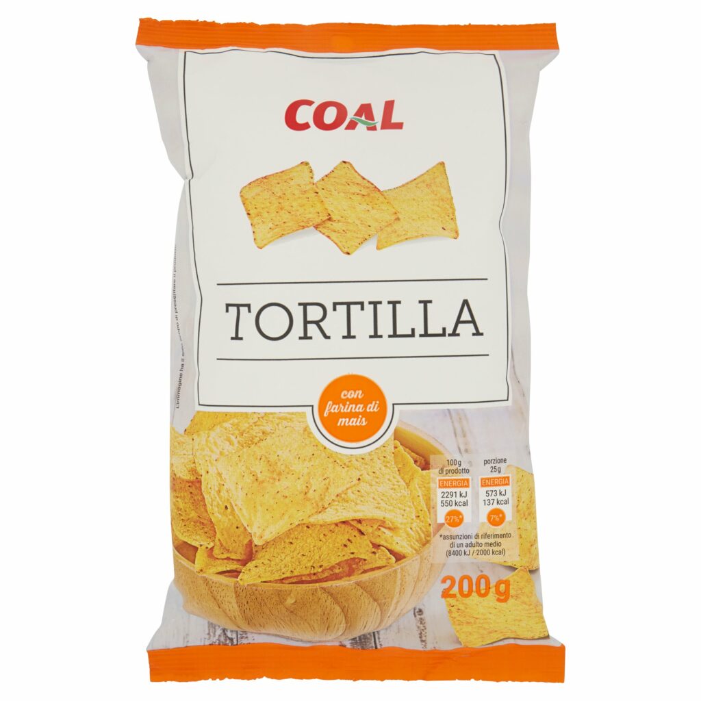 Coal Tortilla 200 g