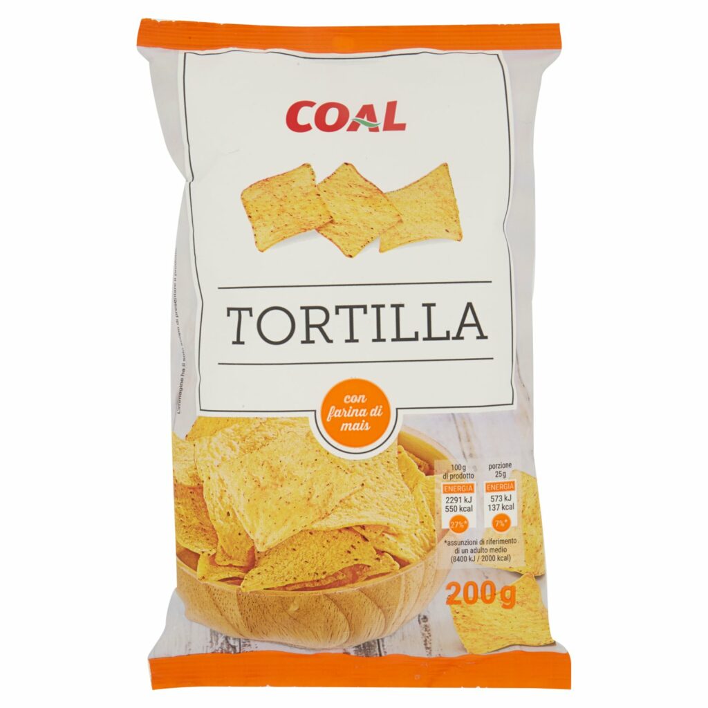 Coal Tortilla 200 g