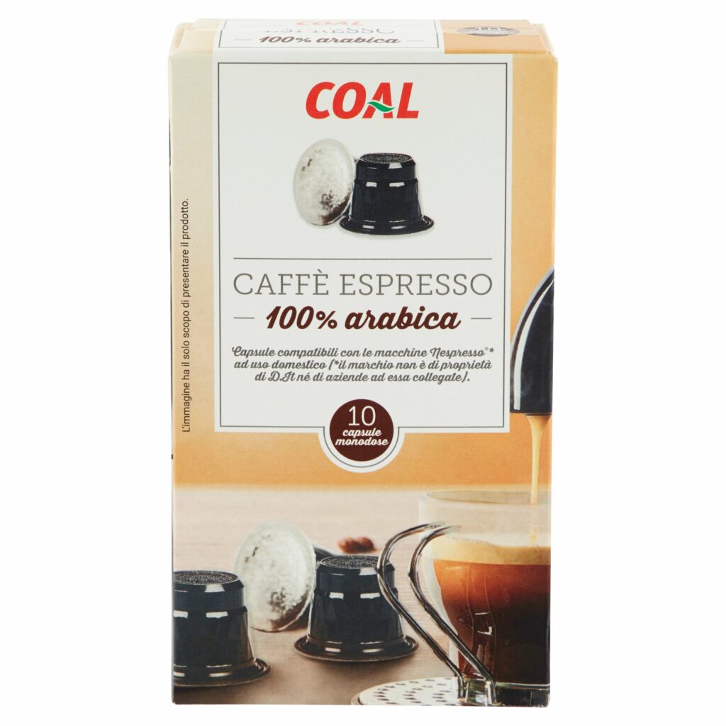 Coal Caffè Espresso 100% arabica 10 Capsule 52 g